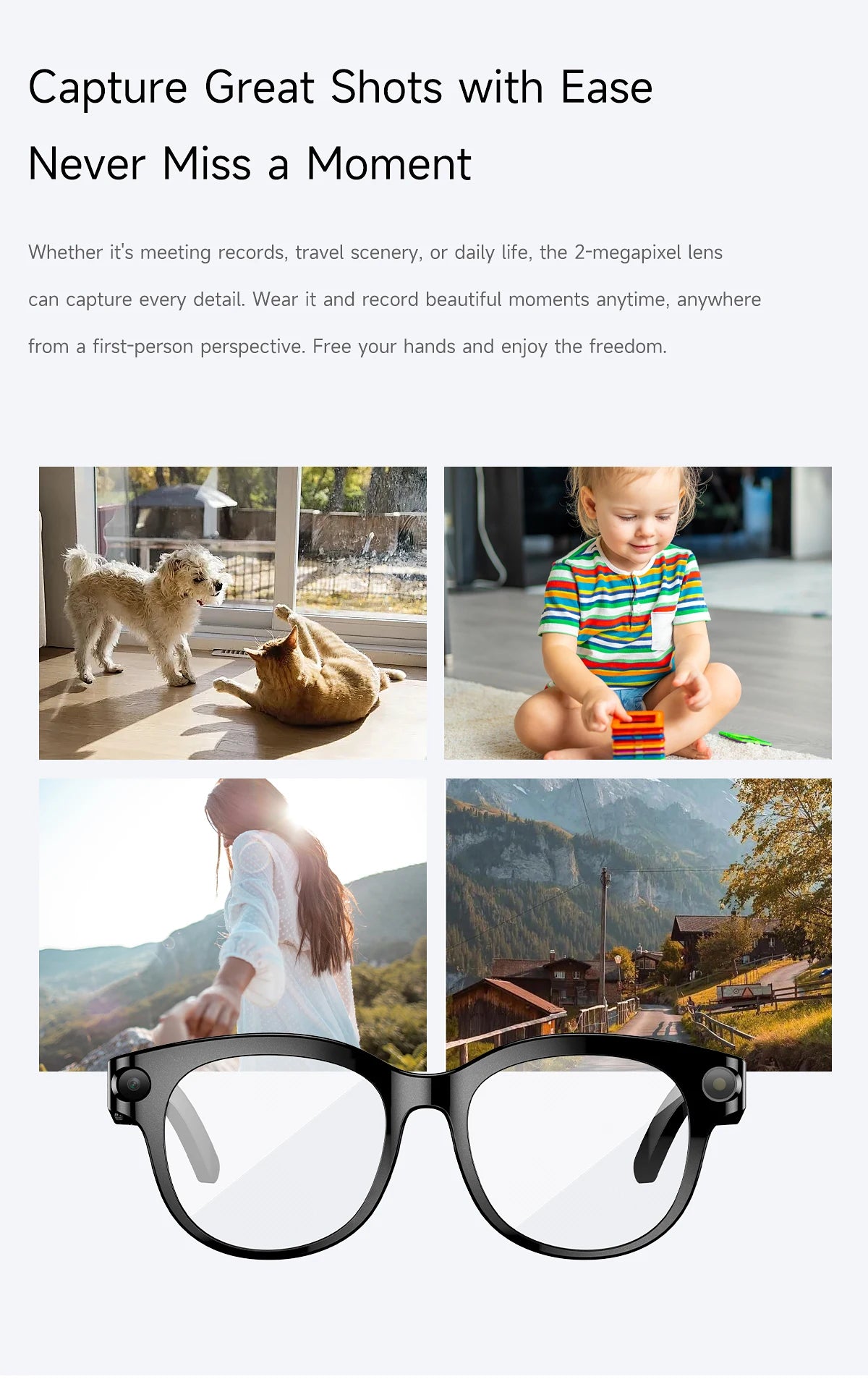 Lenovo AI Smart Glasses – Meeting Aufnahme, Übersetzung & Outdoor Sport