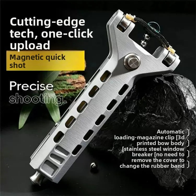 Profi-Steinschleuder mit Automatik-Magazin – Halb Metall, Halb Kunststoff – Produktbild 6