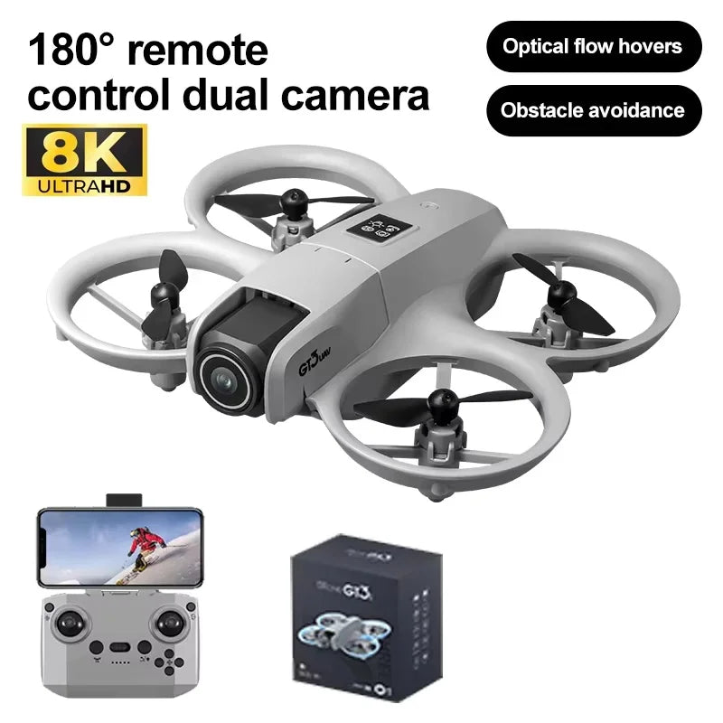 GT3 MAX Mini-Drohne 8K HD – 4,3" Display, Kopfloser Modus, 360° Flip & Kinder-Quadcopter