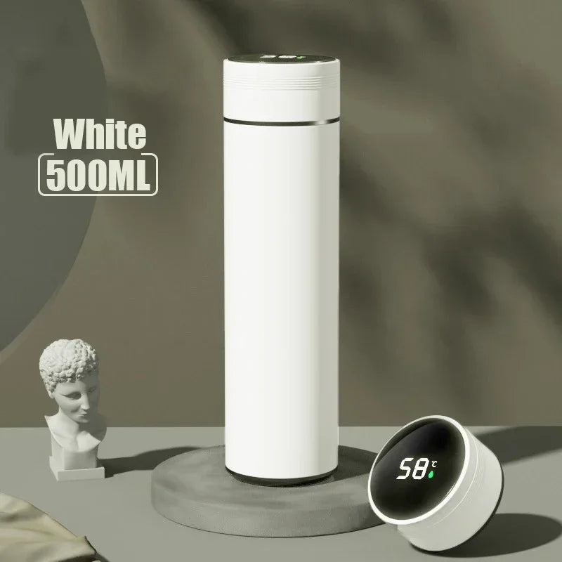 Thermosbecher 500ml – Edelstahl, Temperaturanzeige & 24h Isolierung