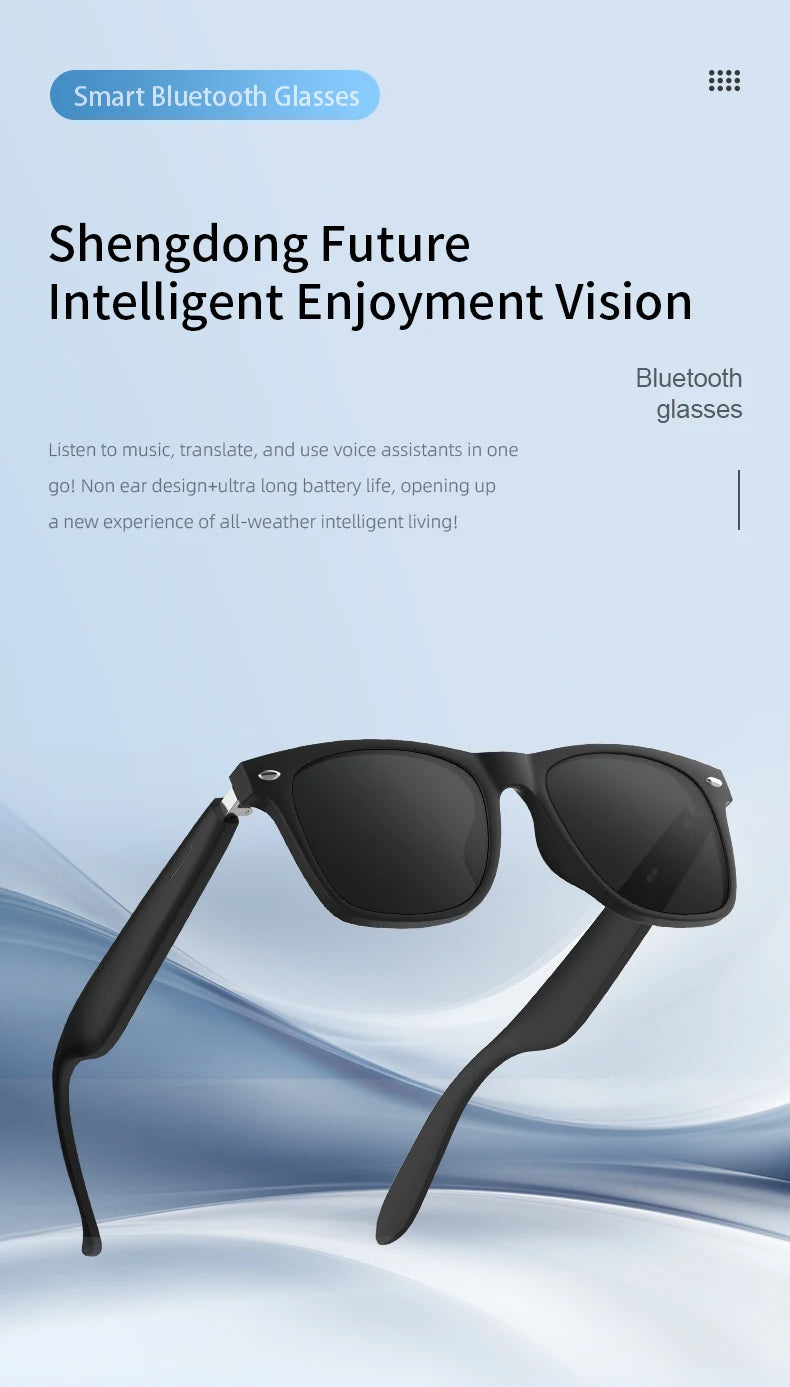 AI Smart Glasses – Bluetooth, KI-Übersetzung, UV-Schutz & Fernauslöser