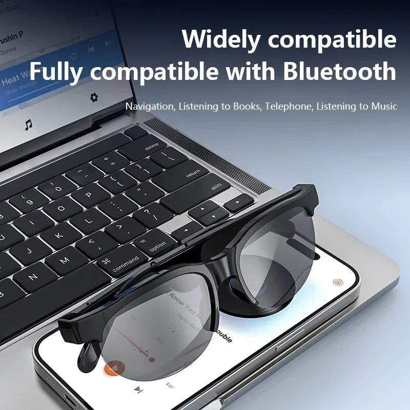 Lenovo XG89 Bluetooth-Smart-Brille für Musik und Anrufe – Produktbild 3