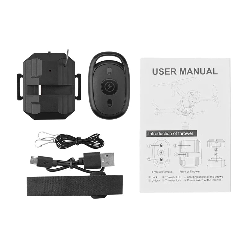 Drohnen Abwurfsystem DJI – kompatibel mit Mini/Mavic/Phantom für Angeln & Events