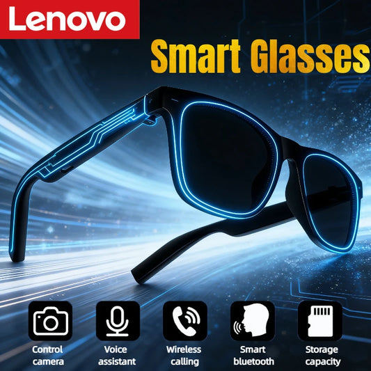 Lenovo KI Smart Brille – Kamera, Aufnahme & Übersetzer mit Sprachsteuerung