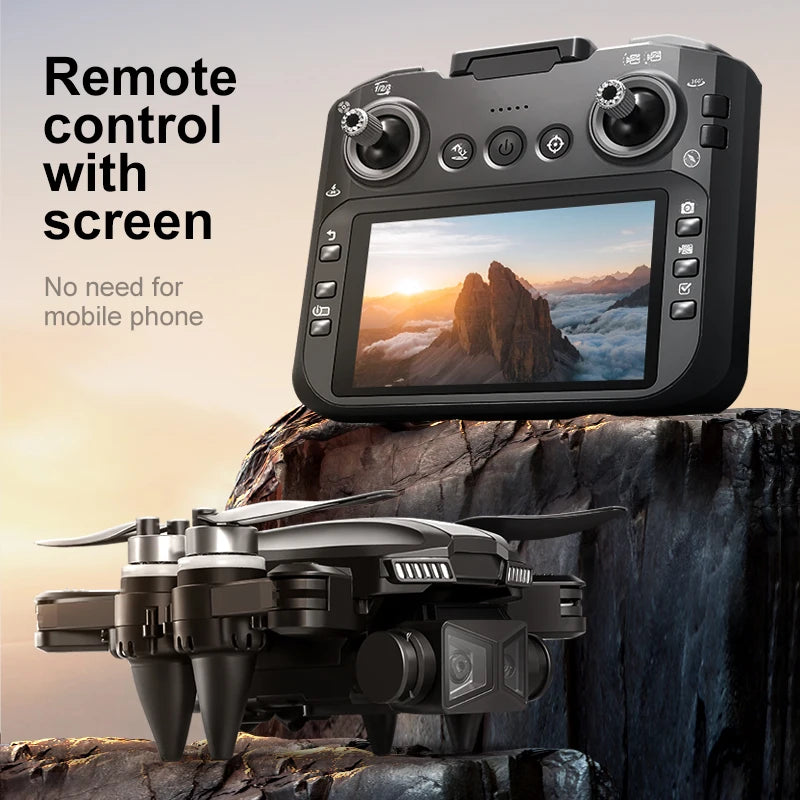 D5 Drohne – 4K Dual-Kamera, 4-seitige Hinderniserkennung, Display-Fernbedienung