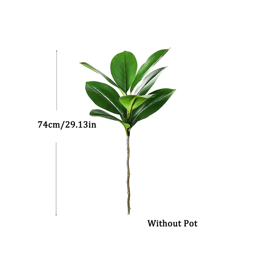 Künstlicher Gummibaum 74–140 cm – Ficus für Heim, Garten & Büro