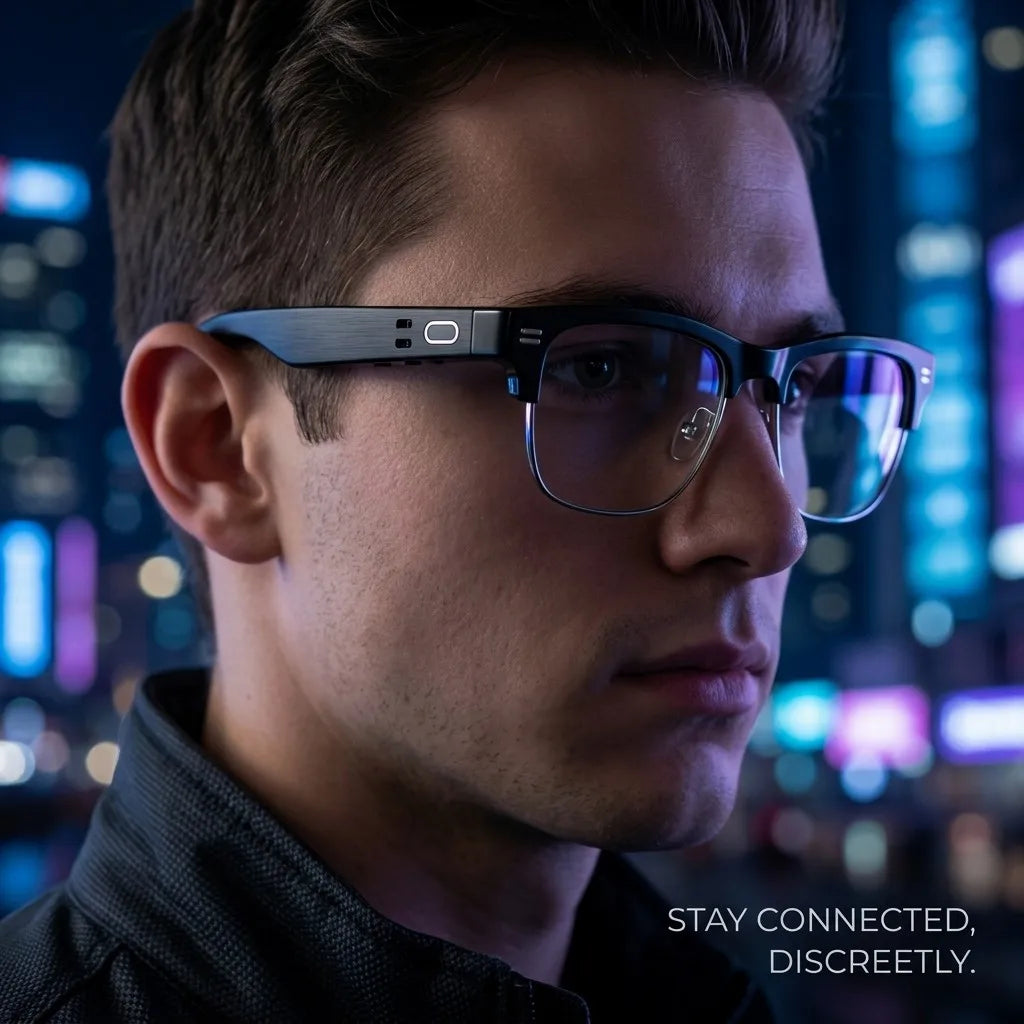 Smart Brille – Ultraleicht, Open-Ear Lautsprecher, Polarisierte Gläser, Bluetooth