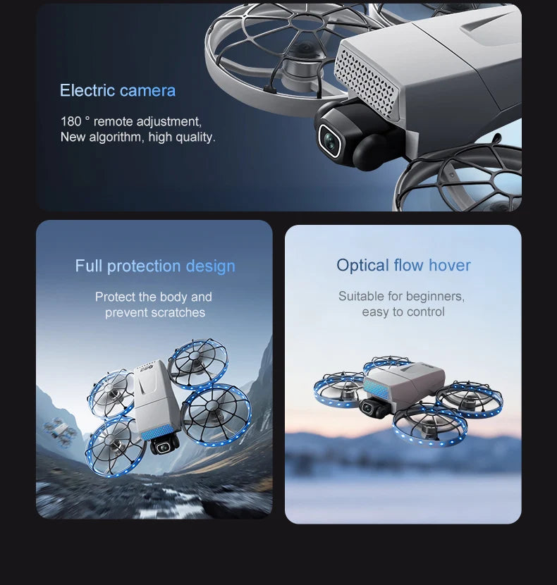 4K Profi-Drohne – 10km Reichweite, Brushless Motor, Servo-Gimbal & Dual-Kamera