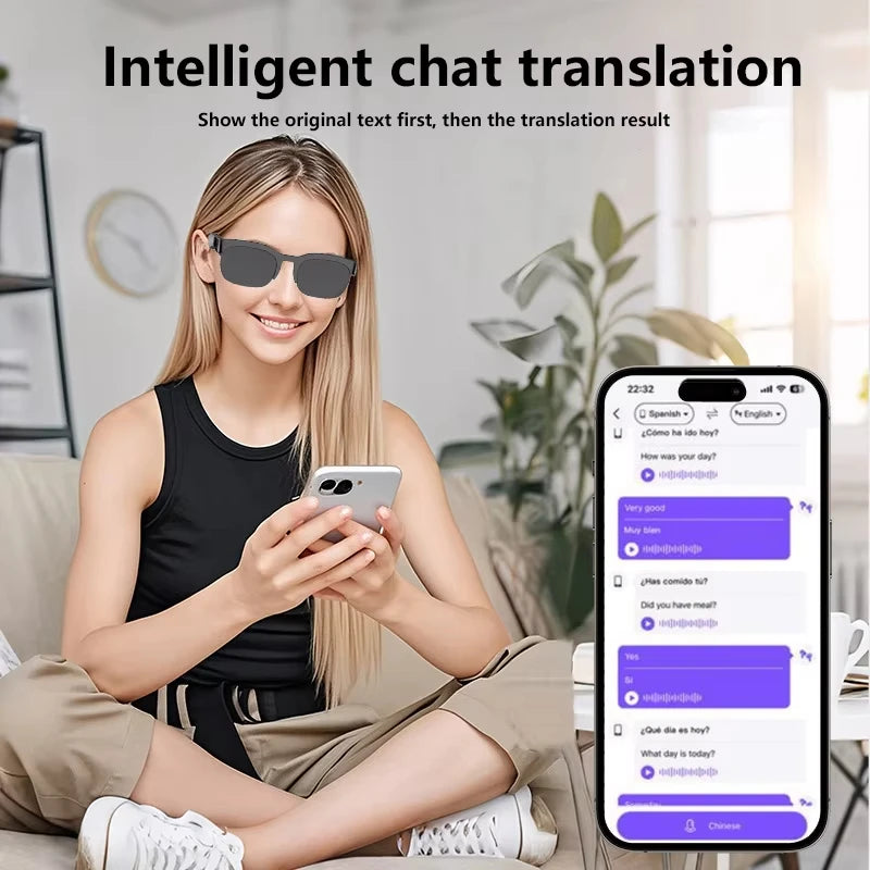 Bluetooth-Smart-Brille für Musik und Anrufe – Produktbild 5