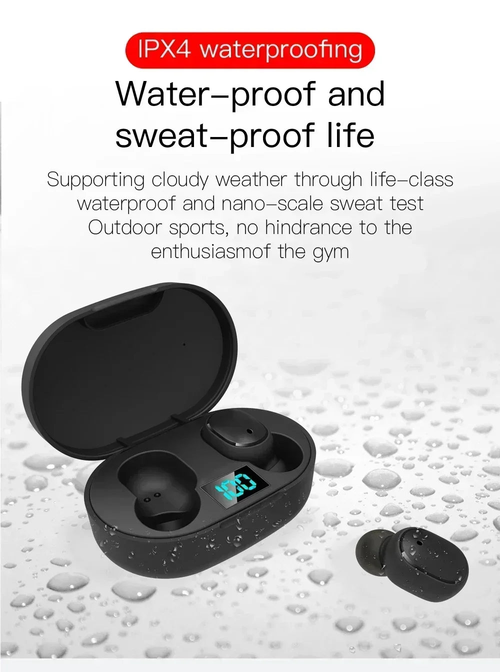 E6S TWS Bluetooth Earbuds – Noise Cancelling Kopfhörer mit Mikrofon