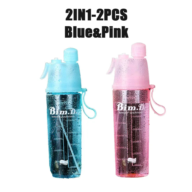 Sprühwasserflasche mit Strohhalm 600ml – BPA-frei, für Sport, Fitness & Reisen – Bild 20