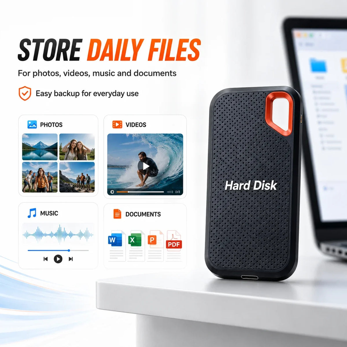 Portable SSD Festplatte – USB 3.1 Type-C, bis zu 2TB, für Laptop, Mac & Smartphone – Bild 11
