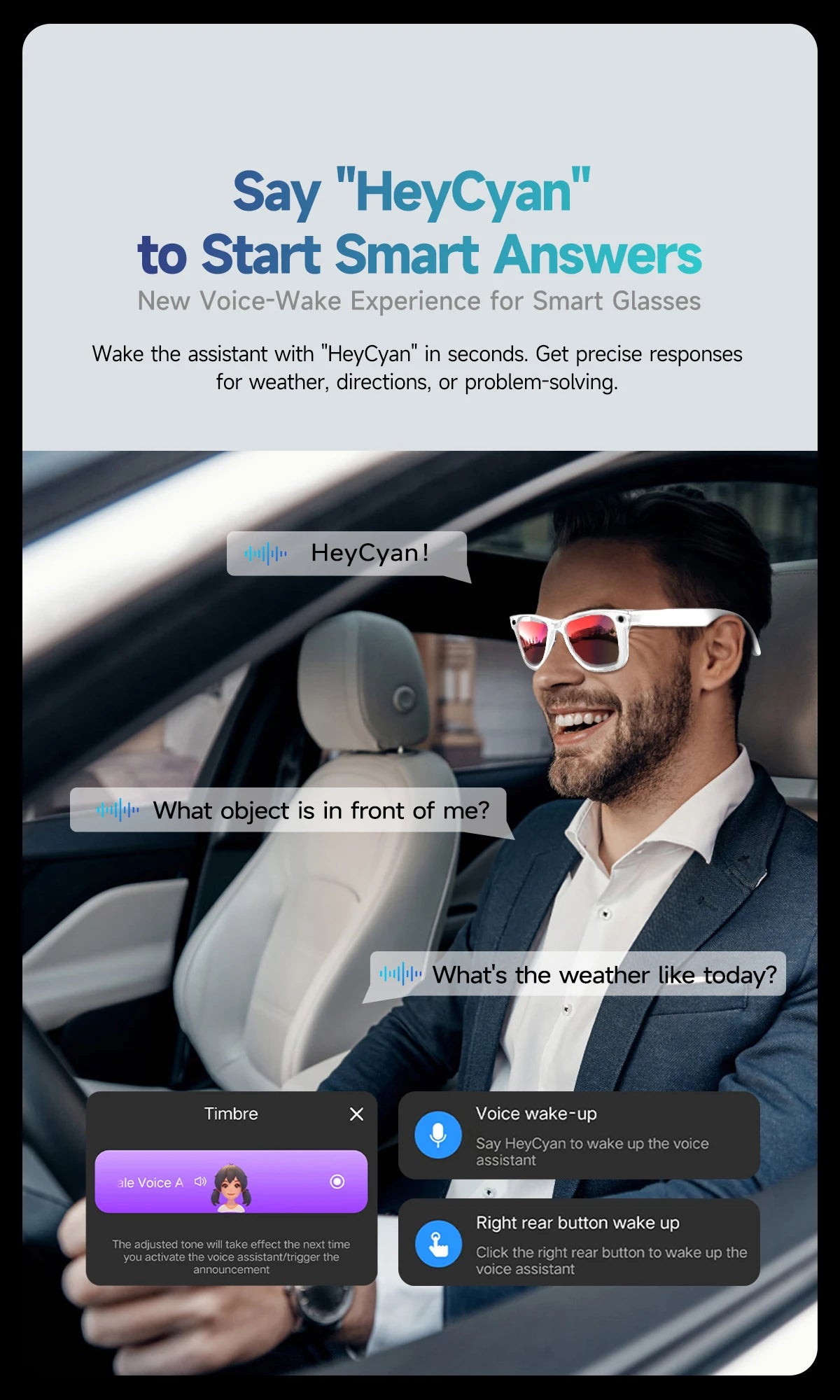KI Smart Brille – Kamera, Echtzeit-Übersetzung 100+ Sprachen & Bluetooth