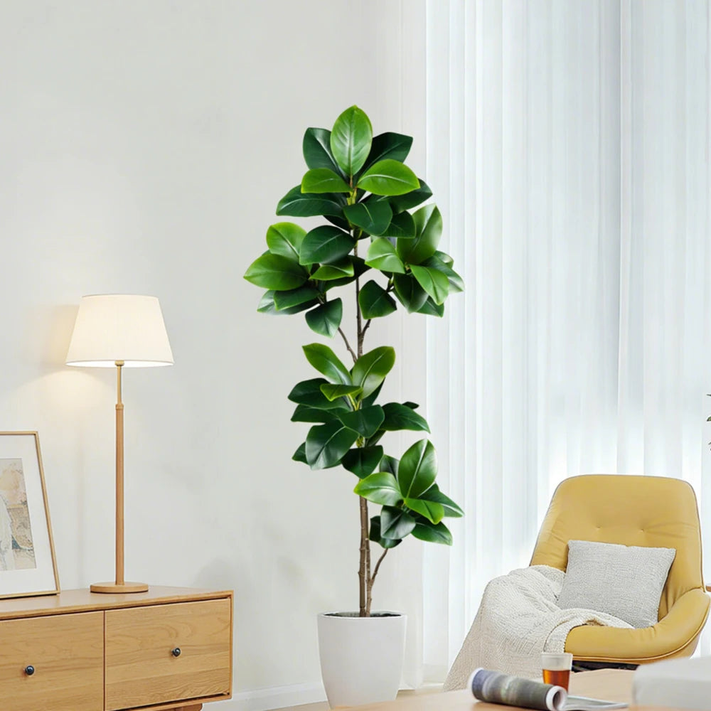 Künstlicher Gummibaum 74–140 cm – Ficus für Heim, Garten & Büro