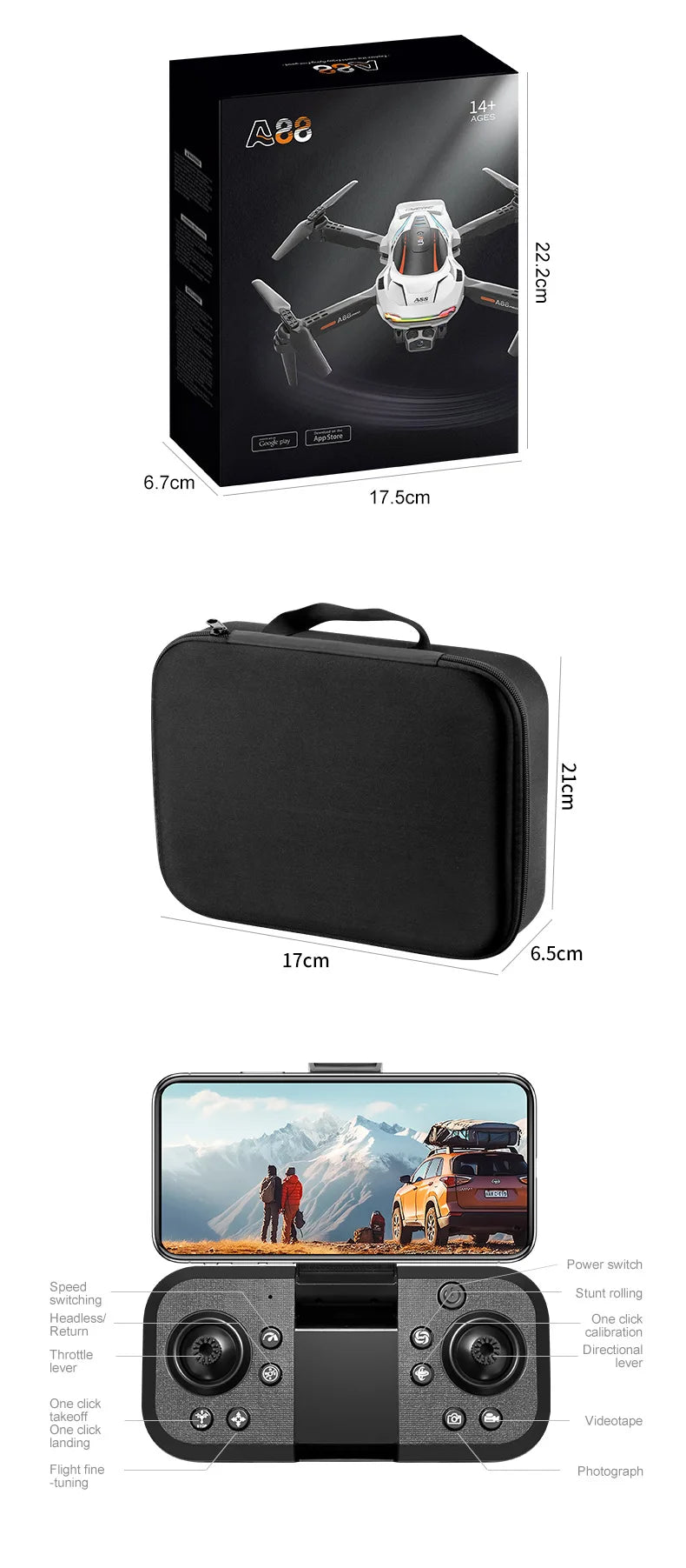 4K Profi Drohne – Triple Kamera, Hinderniserkennung & faltbar für Einsteiger